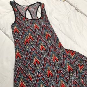 Aztec print maxi